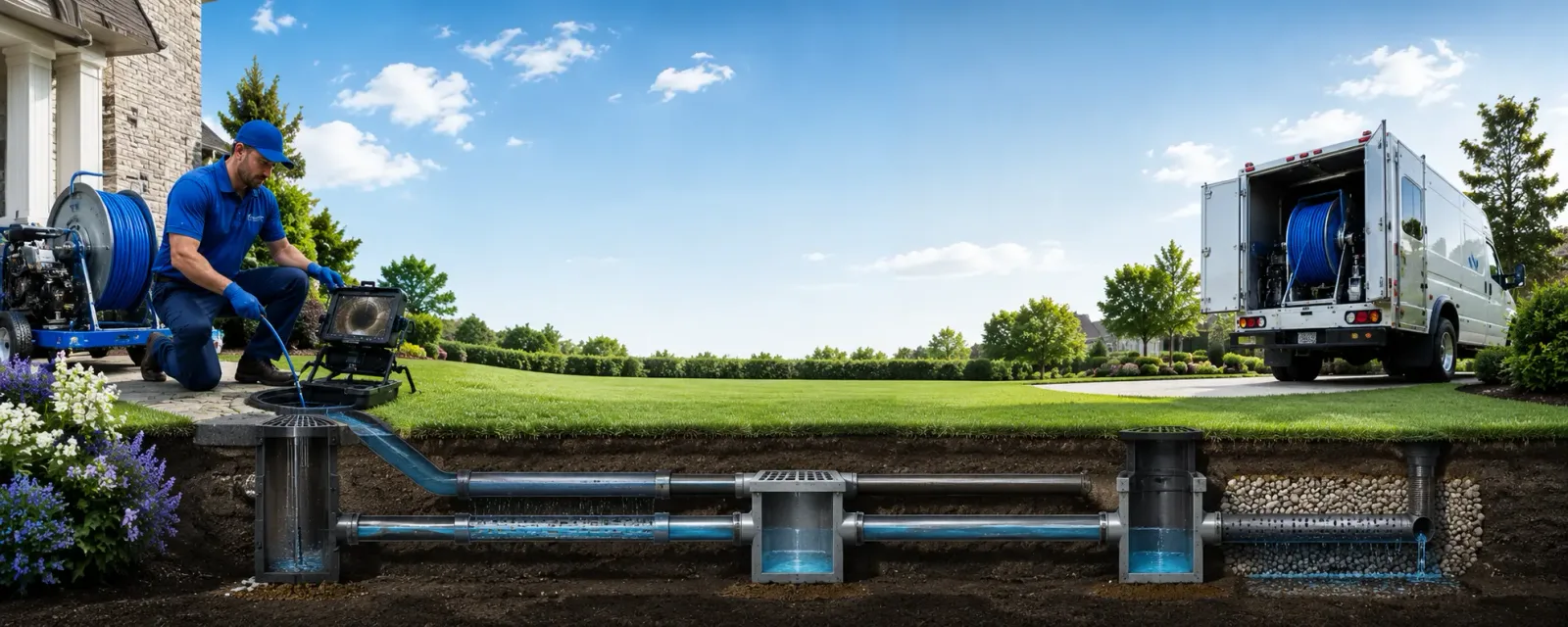 Outdoor drain cleaning information for Lemon Cove, CA